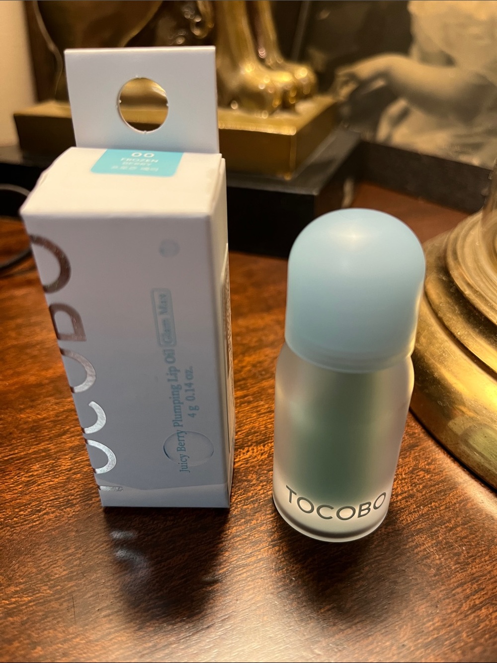 NIB TOCOBO LIP PLUMPER Juicy Berry Plumping Lip Oil Glam Max 0.14oz FROZEN BERRY